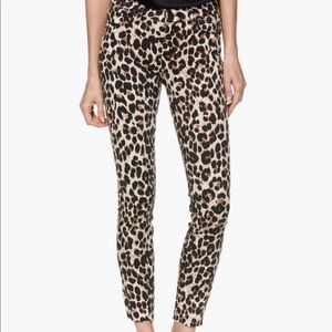 PAIGE  Verdugo Ankle Raw Hem - Sahara Leopard
